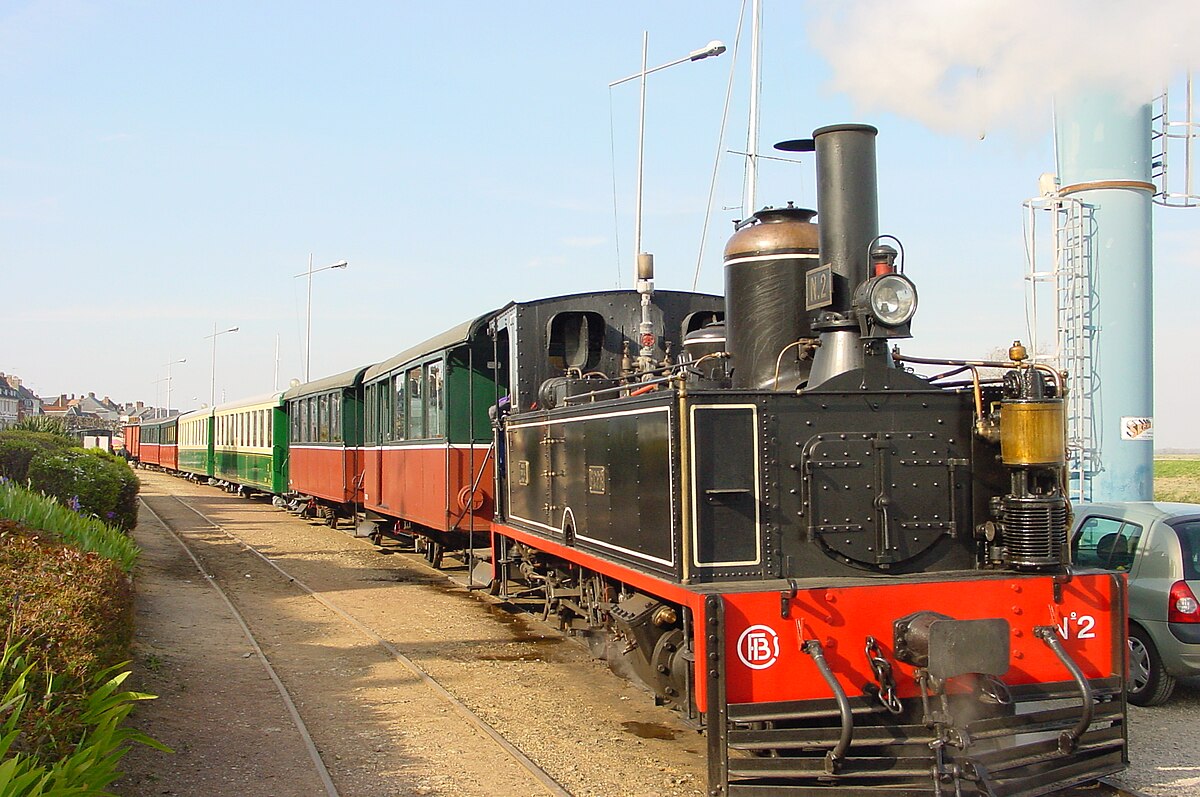 Un train du CFBS à Saint-Valery-sur-Somme (avril 2007)