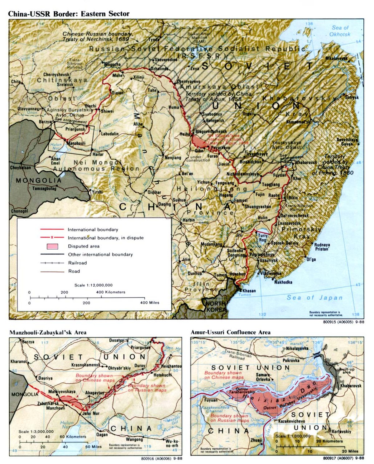 Frontière entre la République populaire de Chine et la Russie