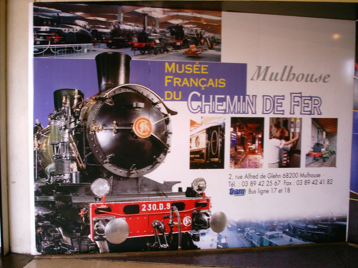Affiche de présentation de la Cité du Train de Mulhouse