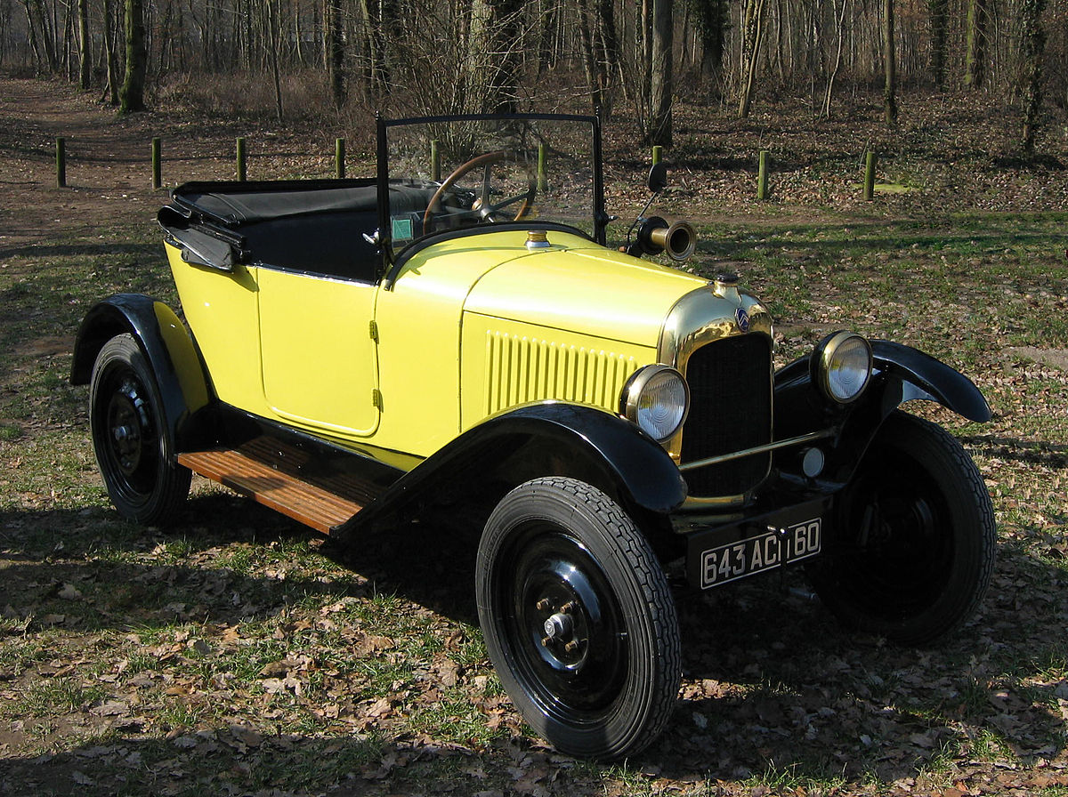 La Citroën 5HP Torpedo cul-de-poule, dont la version à trois places est connue sous le nom de Trèfle (1922)