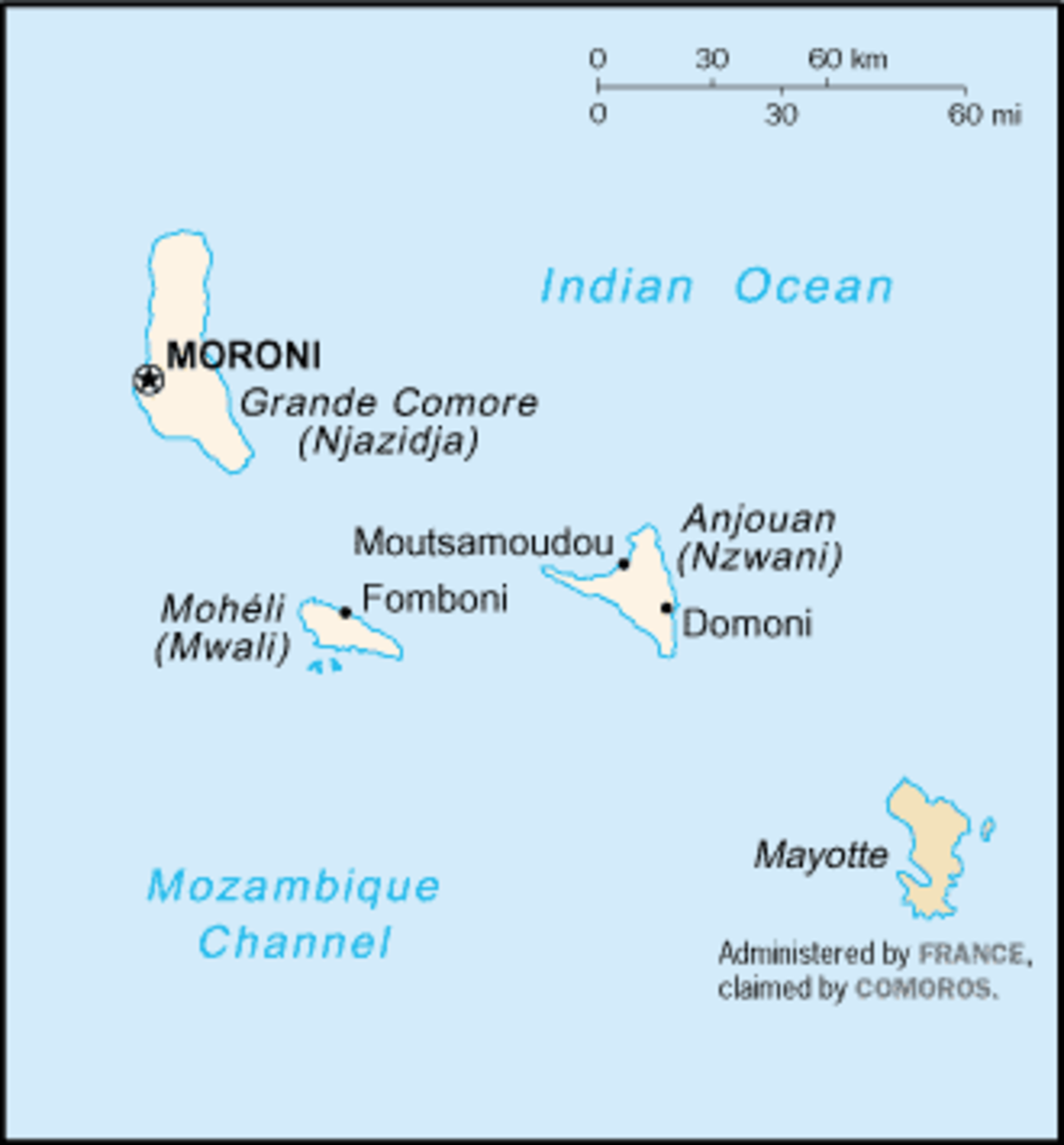 Géographie de l'Union des Comores