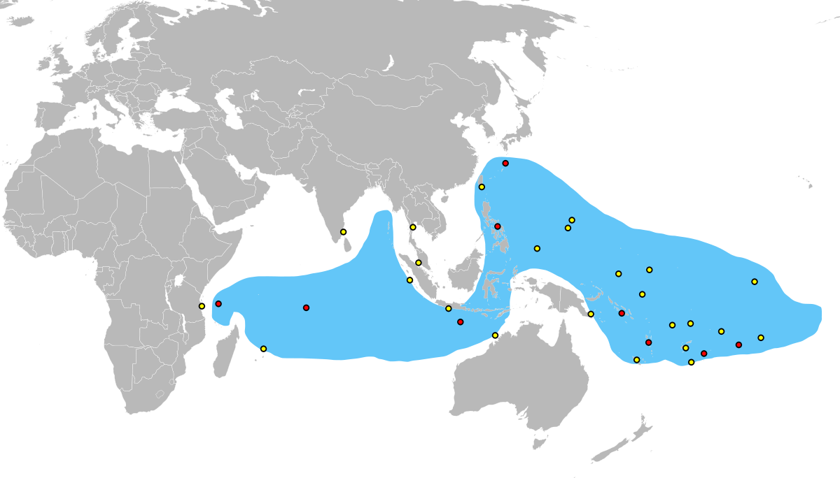 CoconutCrab distribution map.svg
