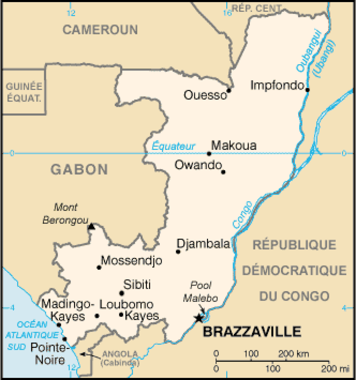 Géographie de la République du Congo