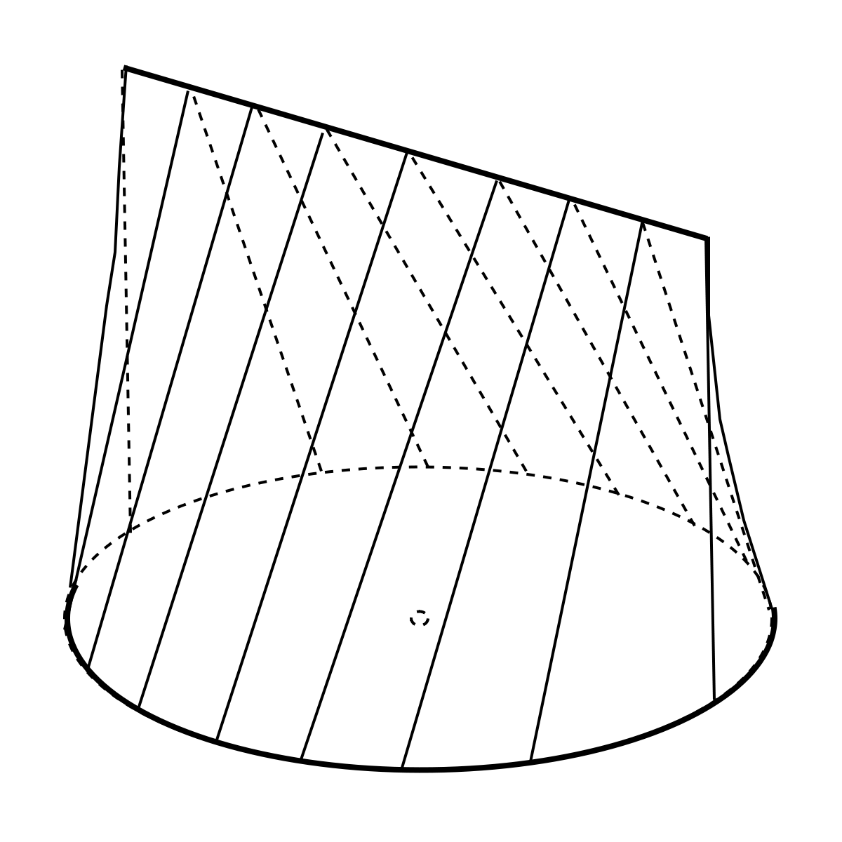 Conoïde circulaire droit
