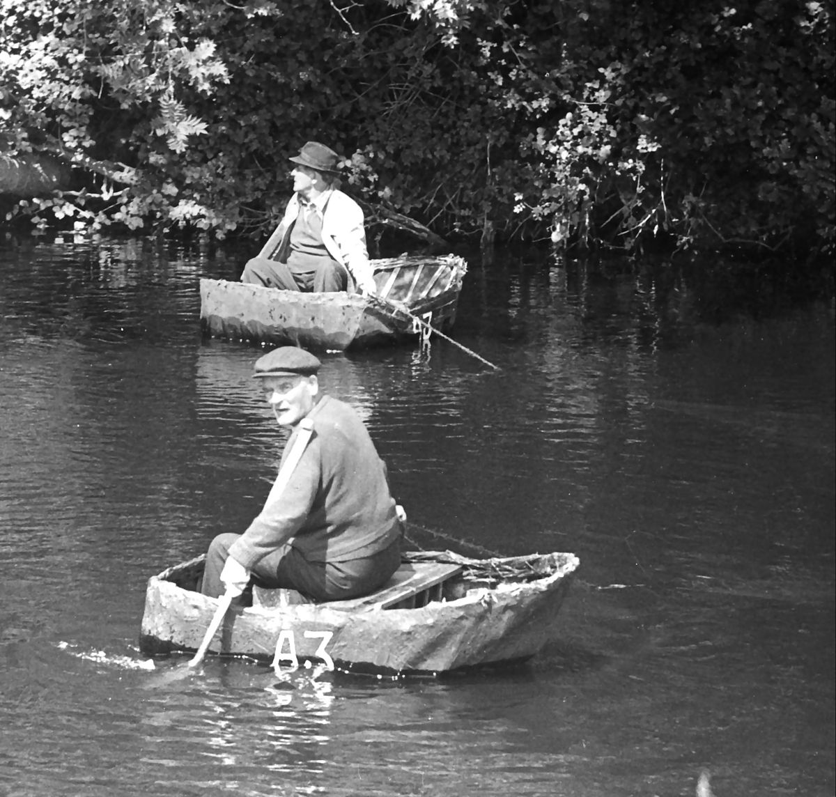 Coracles de la Rivière Teifi, Pays de Galles 1972