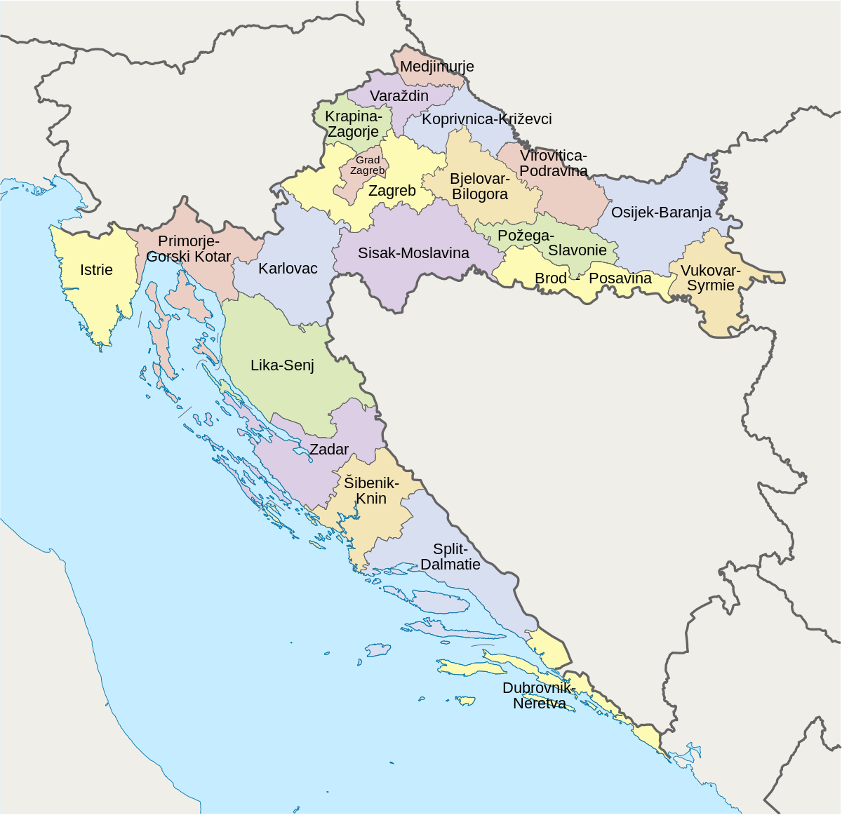 Liste des châteaux croates