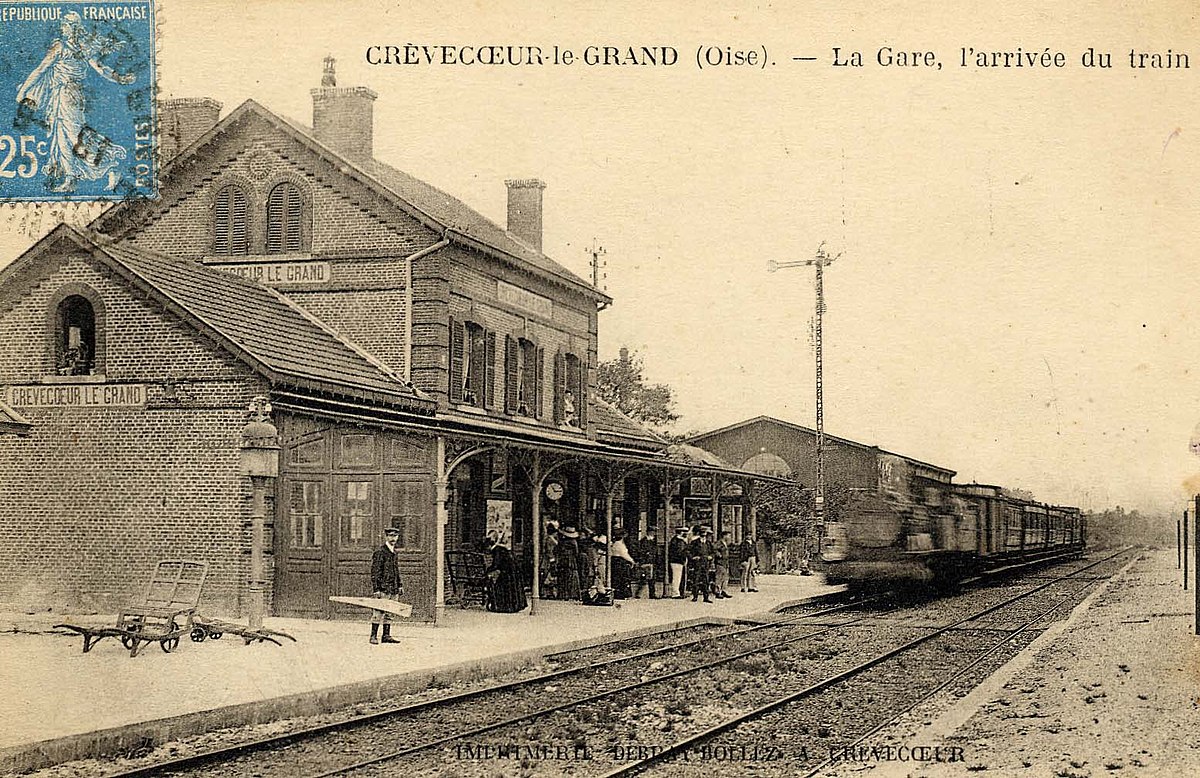 Petite gare traditionnelle européenne, reproduit avec quelques variantes à des milliers d'exemplaires