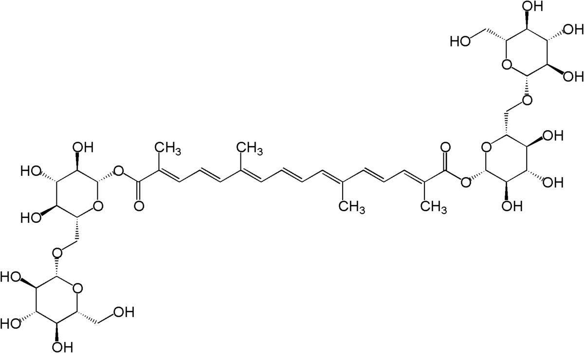 Structure de la crocine