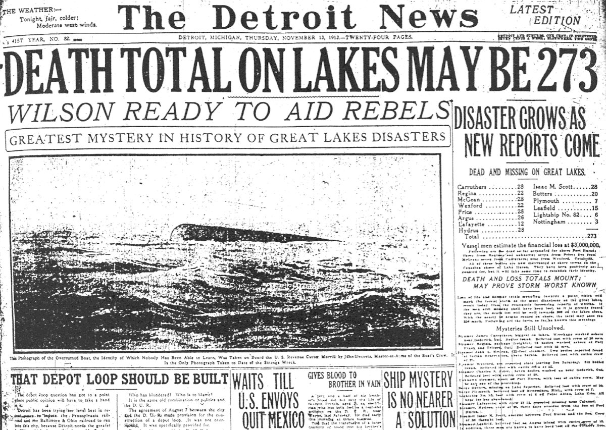 Tempête de 1913 sur les Grands Lacs