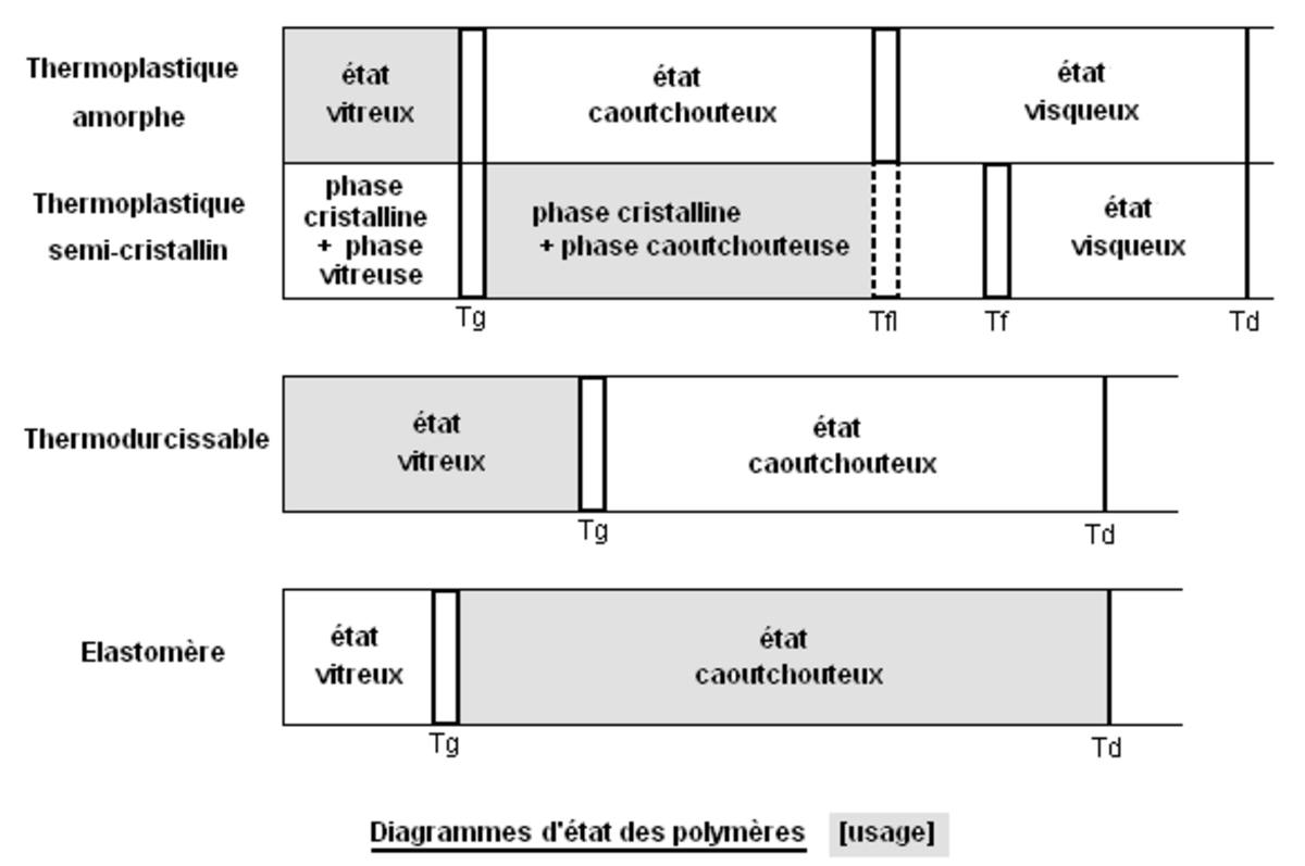 Transition de phase dans les polymères