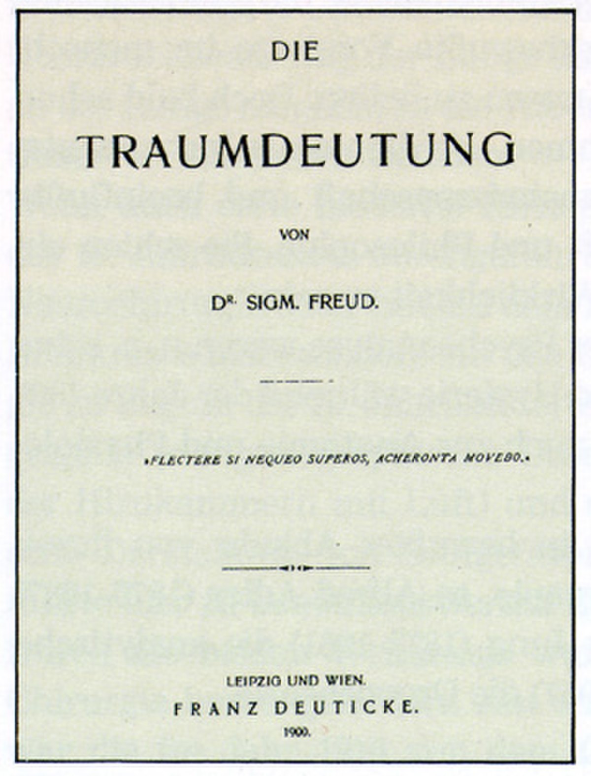 L'Interprétation des rêves