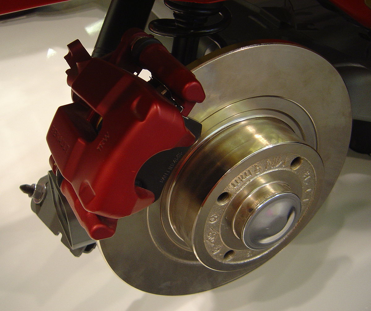 Un frein à disque d'automobile