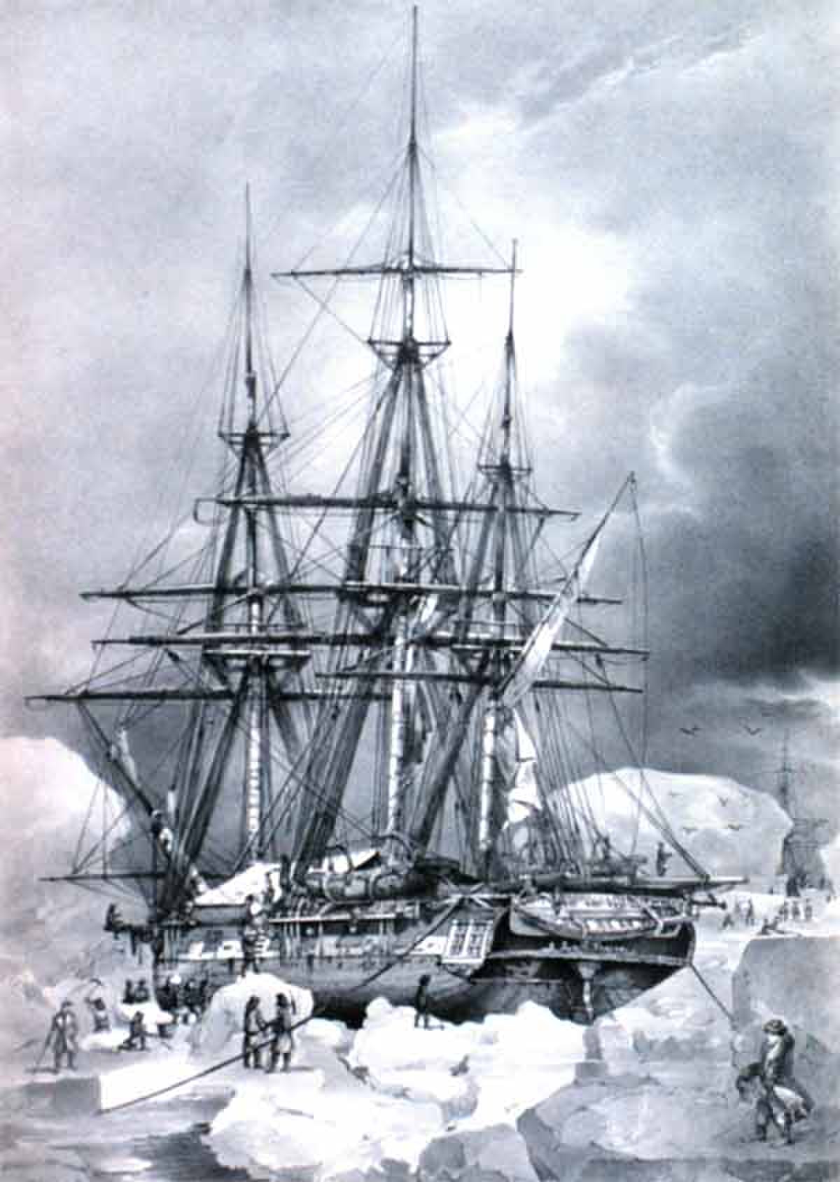 Gabare L'Astrolabe en 1838