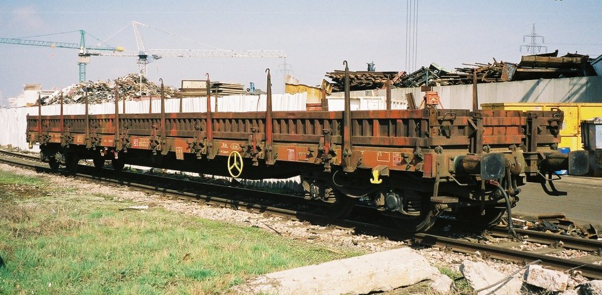 Wagon plat à bogies