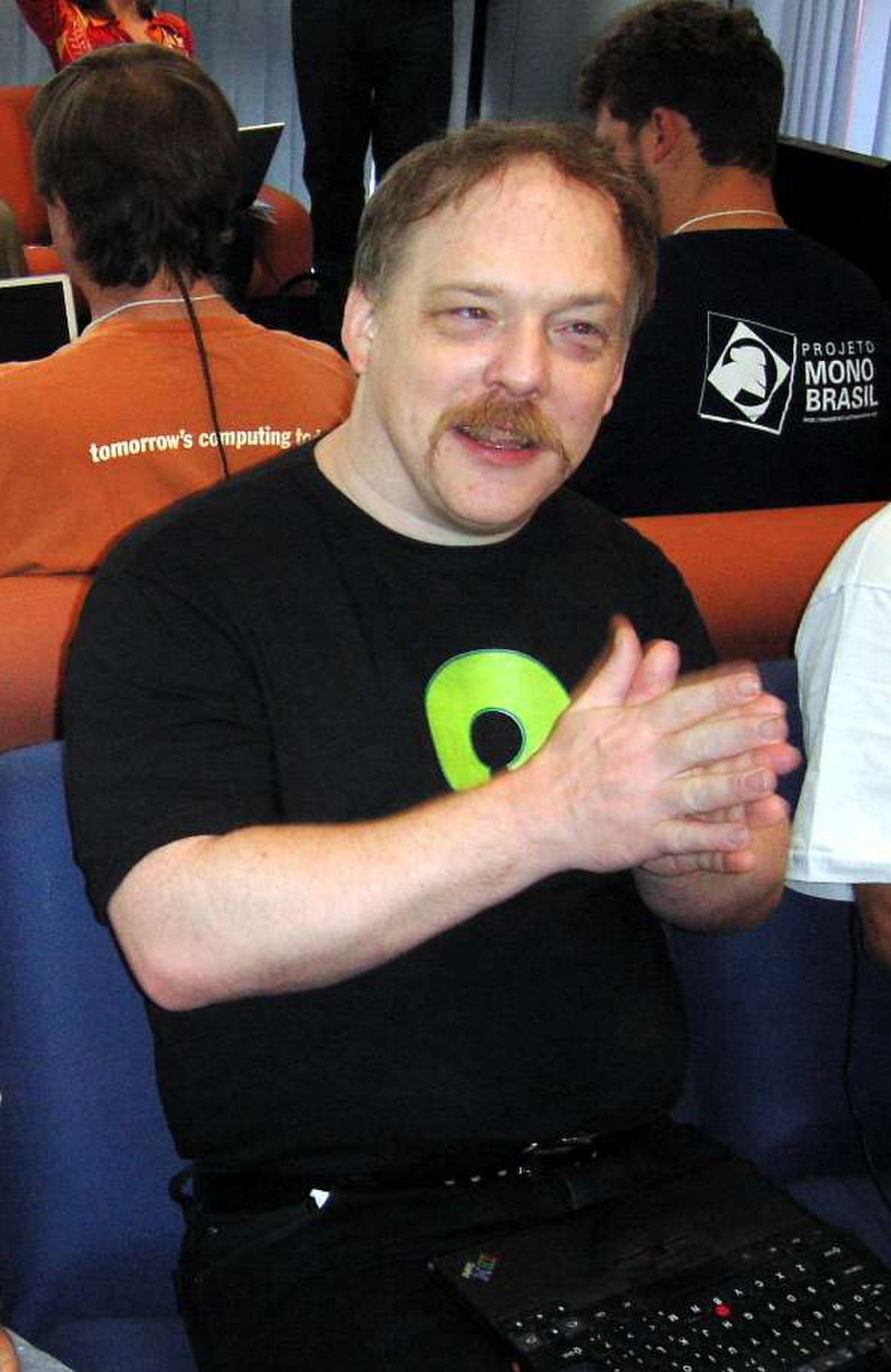 Eric S. Raymond au FISL 6.0 en 2005 à Porto Alegre, Brésil.