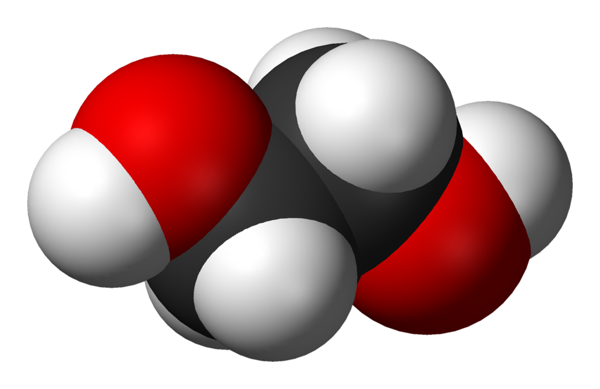 Structure de l'éthylène glycol