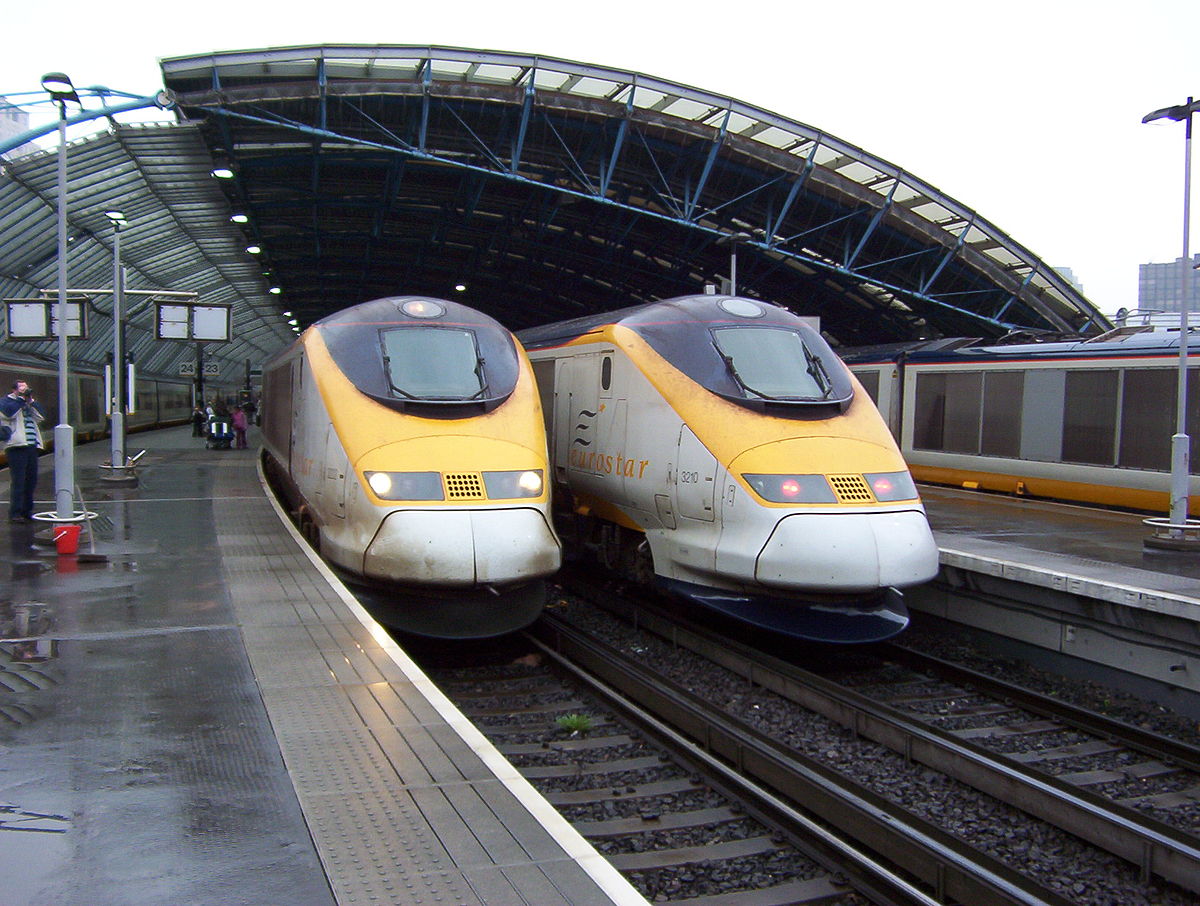 Rames Eurostar à Londres-Waterloo