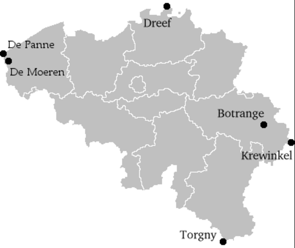 Liste de points extrêmes de la Belgique