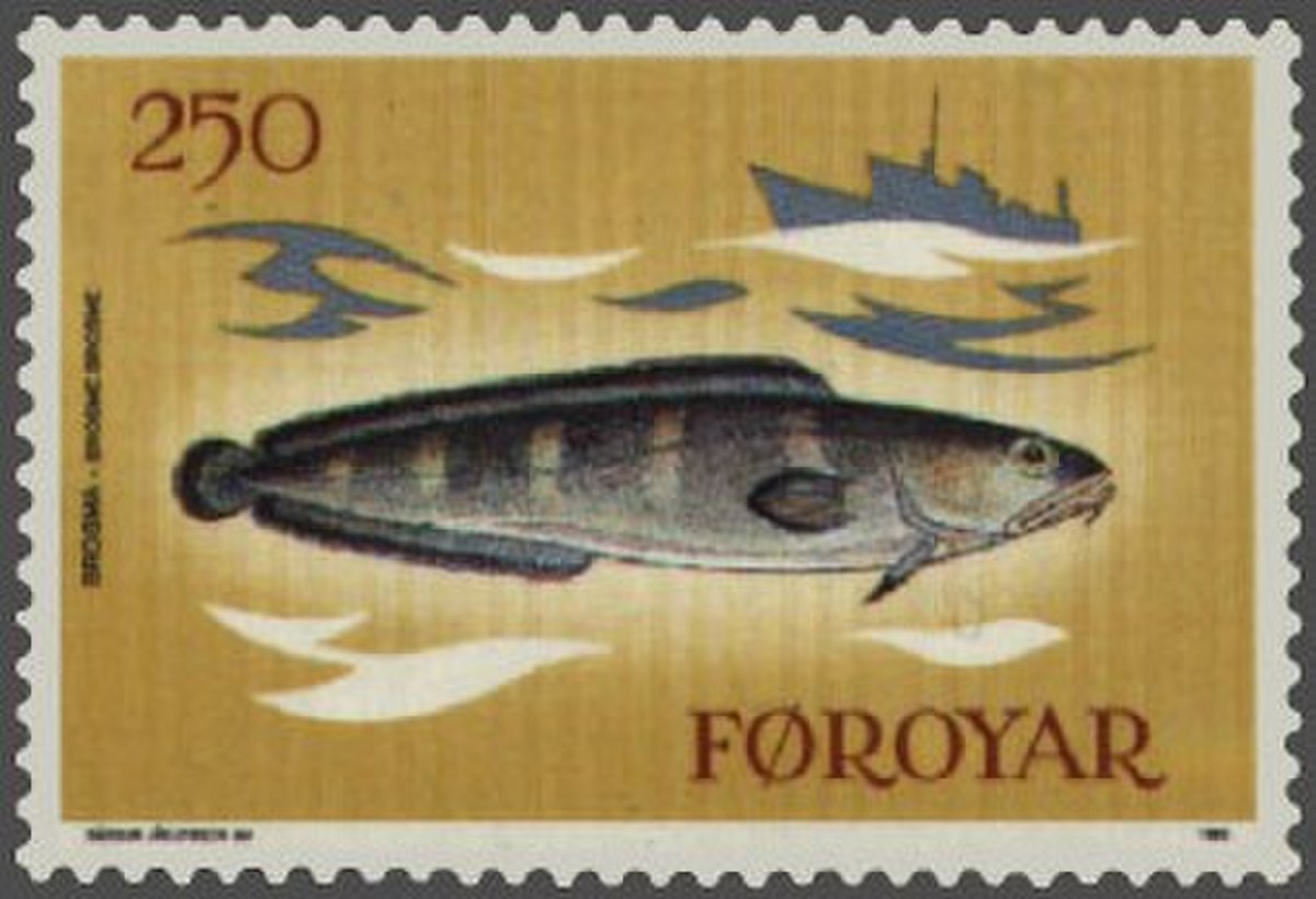 Timbre danois joignant le brosme et les Îles Féroé