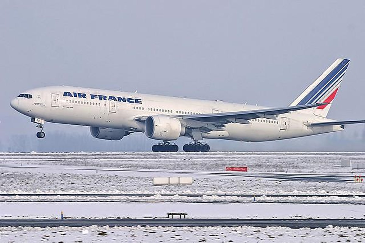 Le F-GSPE est le 5e 777-200 d'Air France.