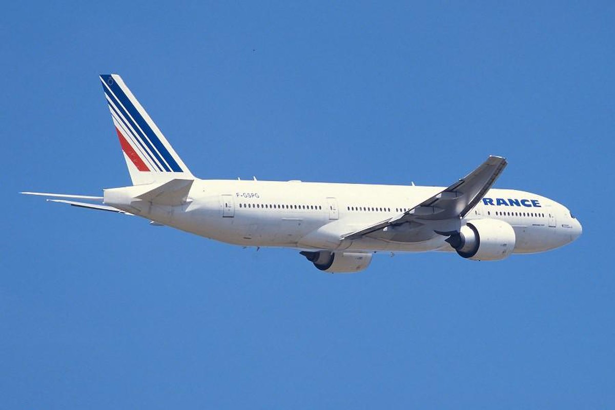 Le F-GSPG est le 7e 777-200 d'Air France.