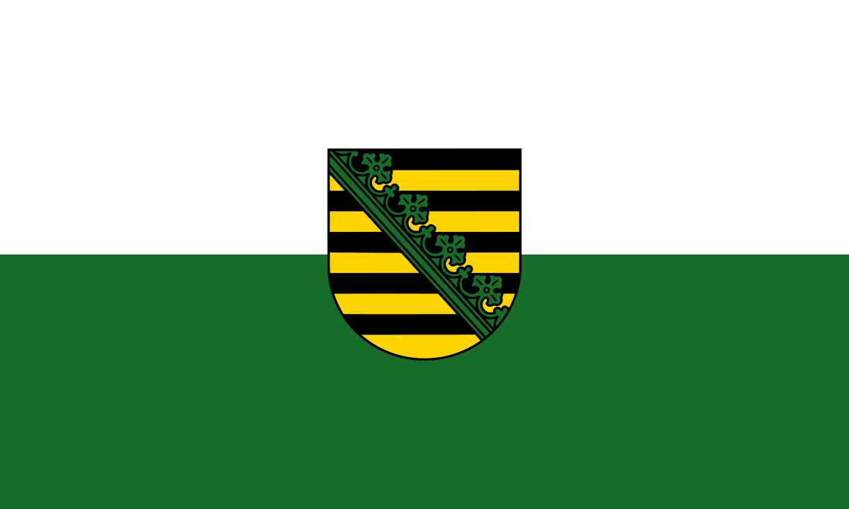 Drapeau du Land de Saxe