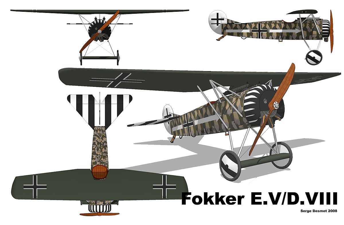 Fokker D.VIII 3 vues.jpg