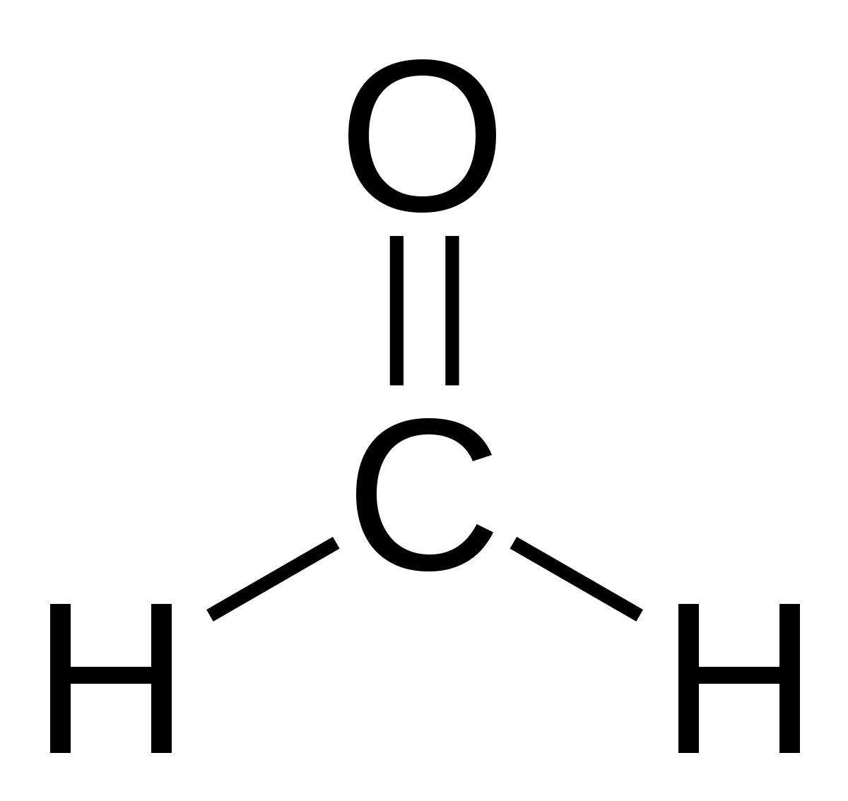 Représentation du méthanal