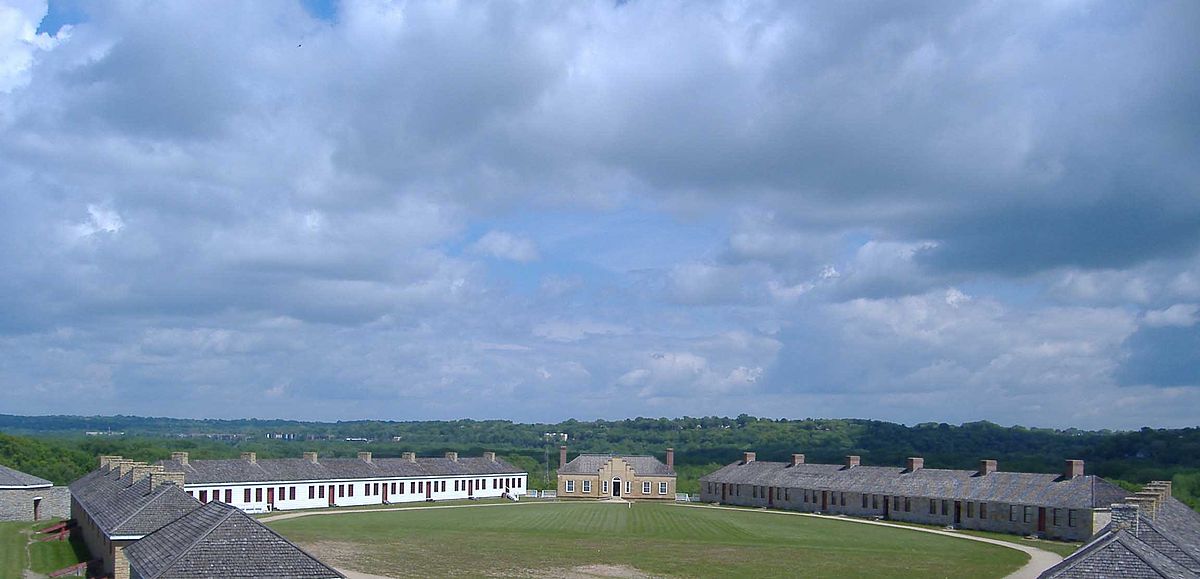Le Fort Snelling, en service de 1825 à 1946.