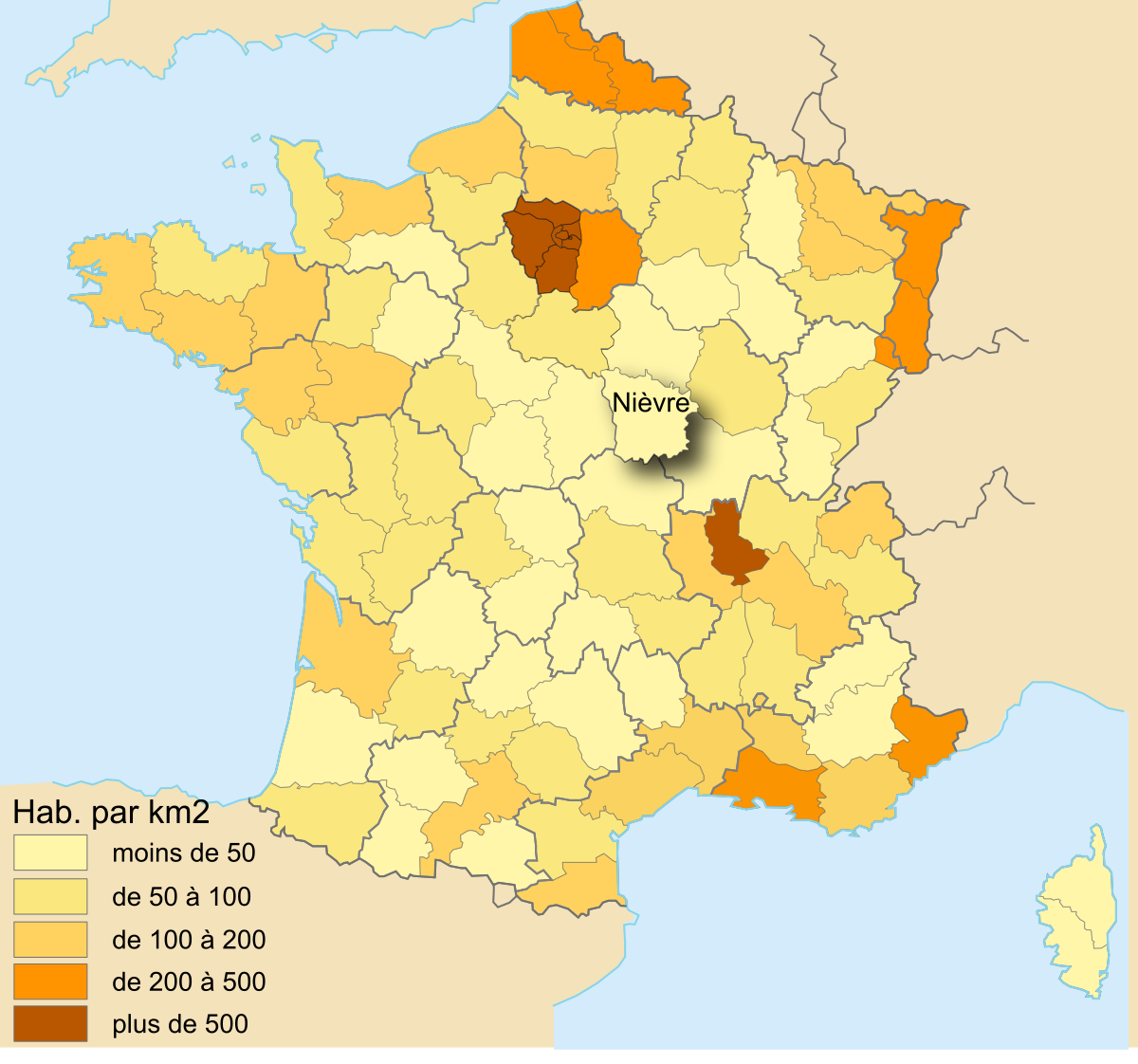 Démographie de la Nièvre