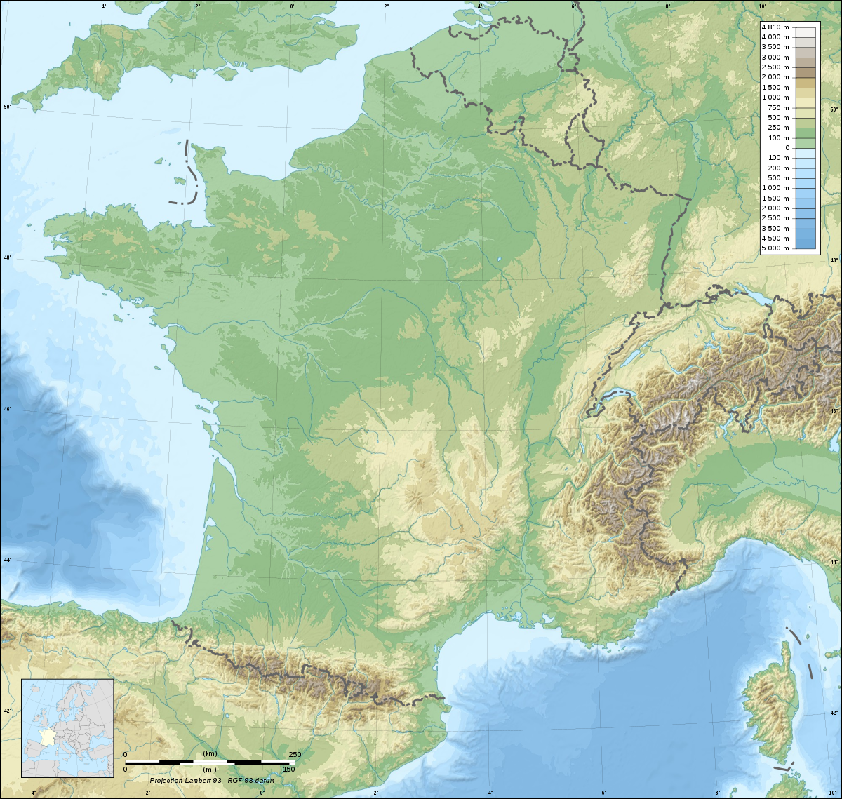 Relief de la France