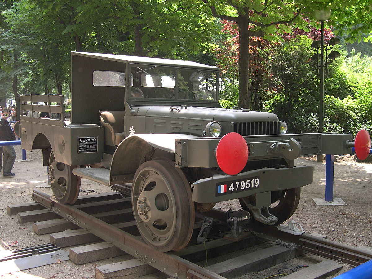 adaptation roue-rail sur Dodge