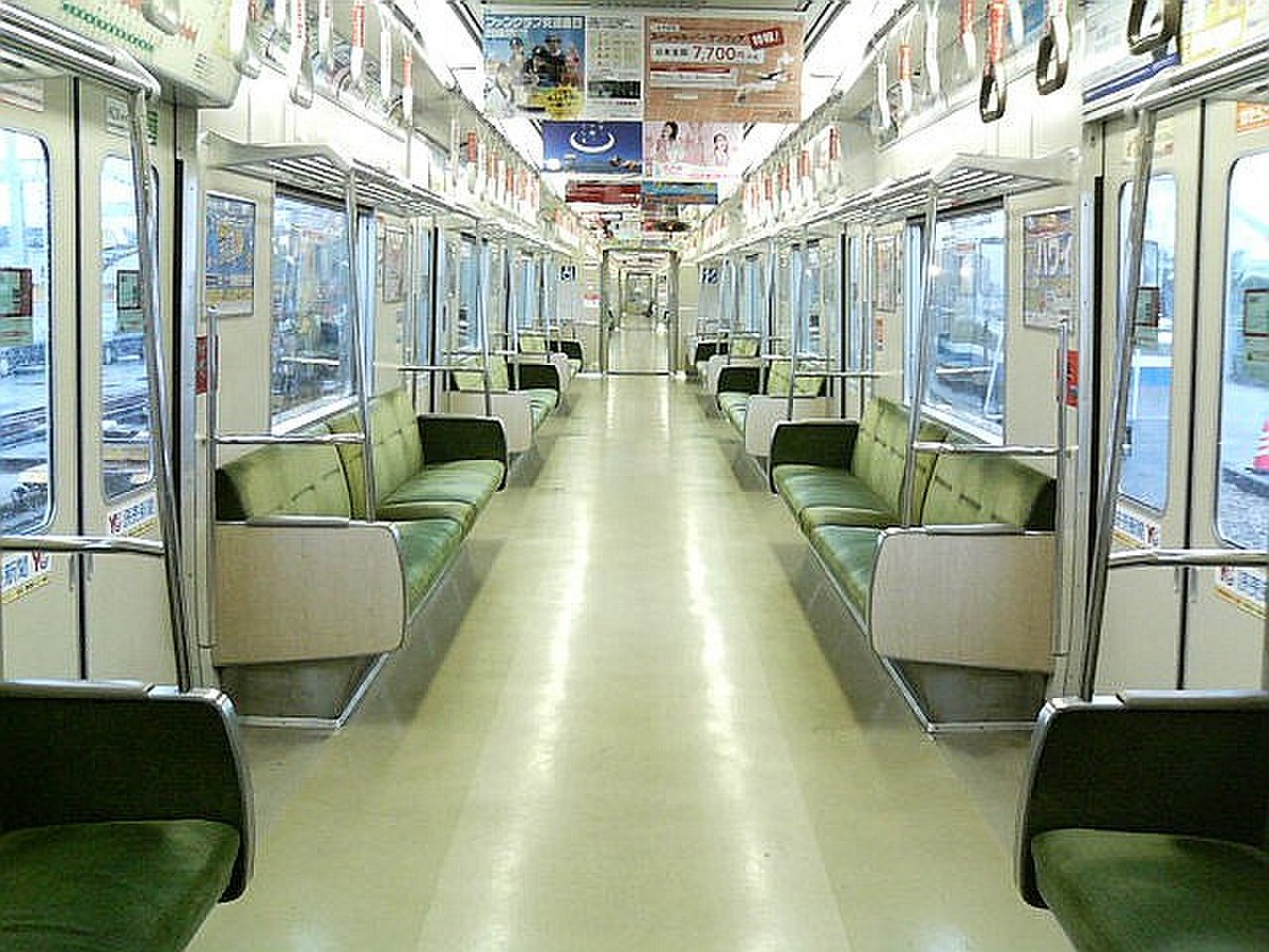 Intérieur d'une rame de métro