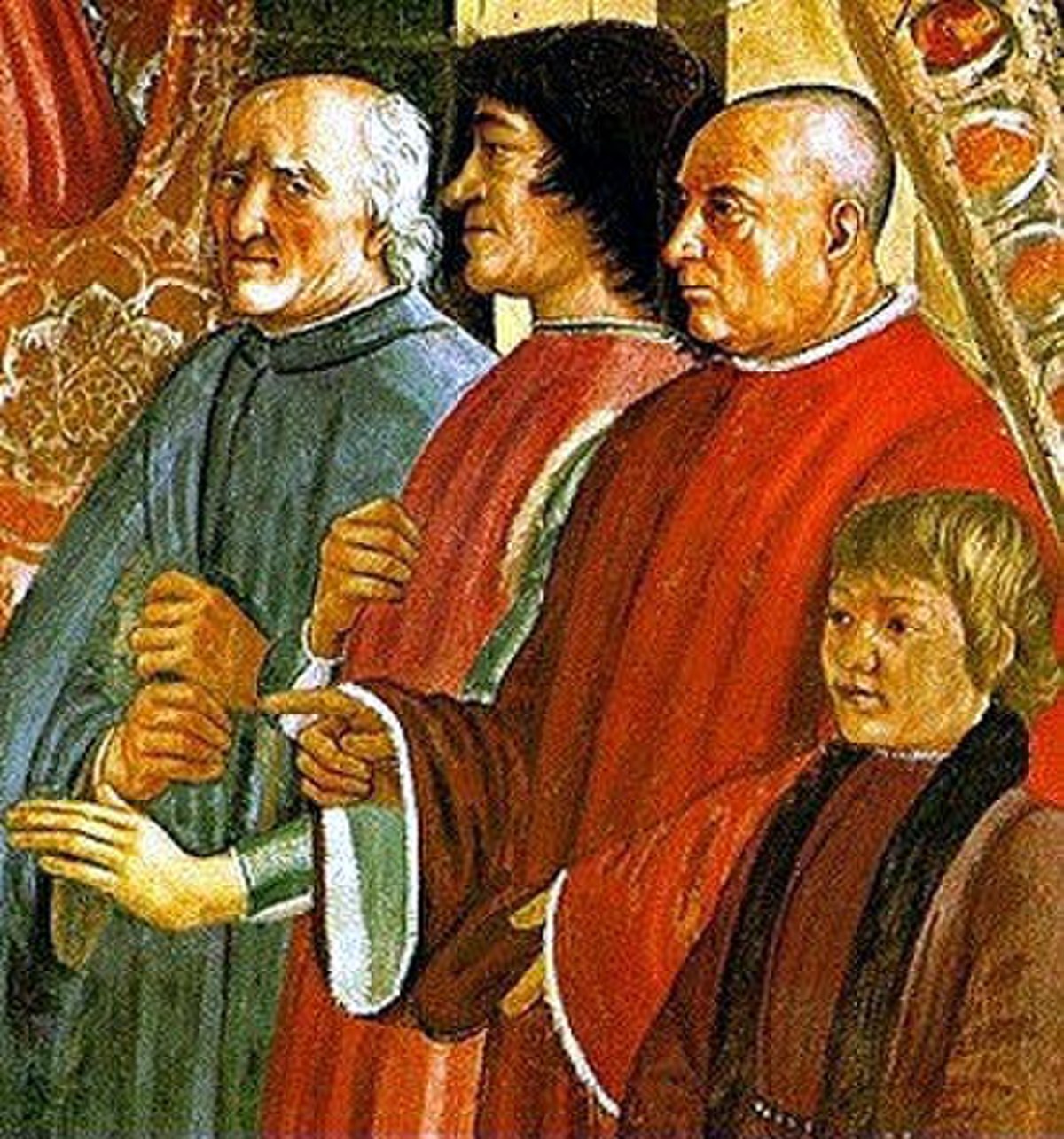 Pucci, Laurent de Médicis, et Sassetti.