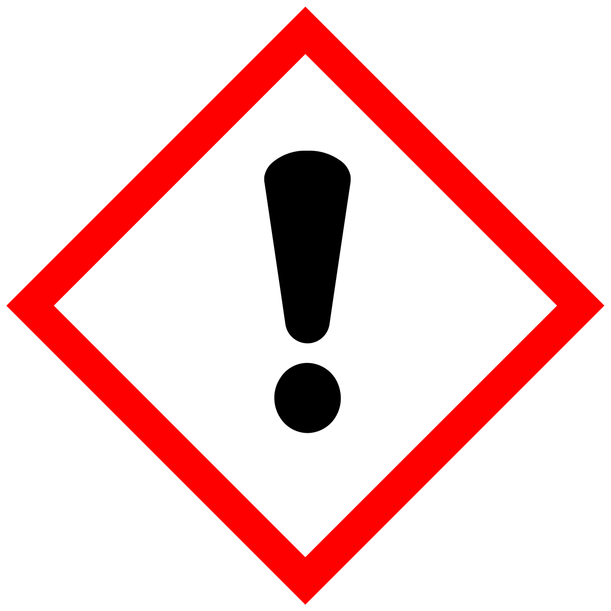 SGH07 : Toxique, irritant, sensibilisant, narcotique
