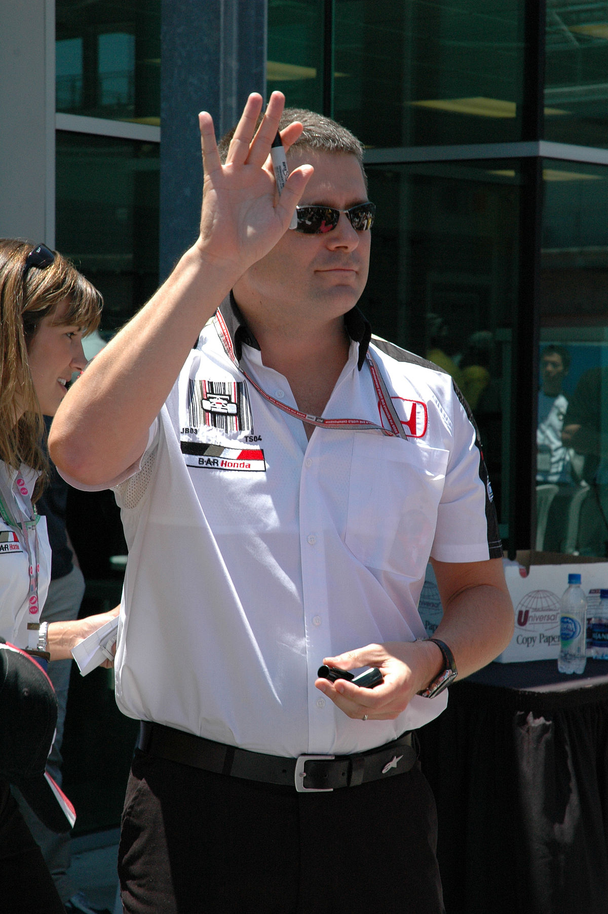Gil de Ferran en 2005 lors du GP des Etats-Unis.