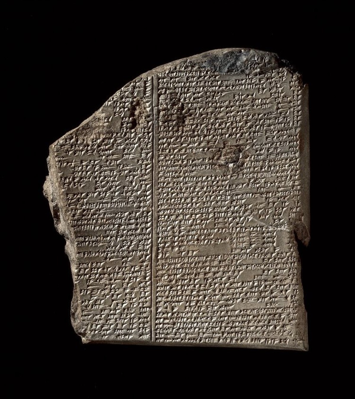 Tablette du Déluge de l’épopée de Gilgamesh, rédigée en akkadien