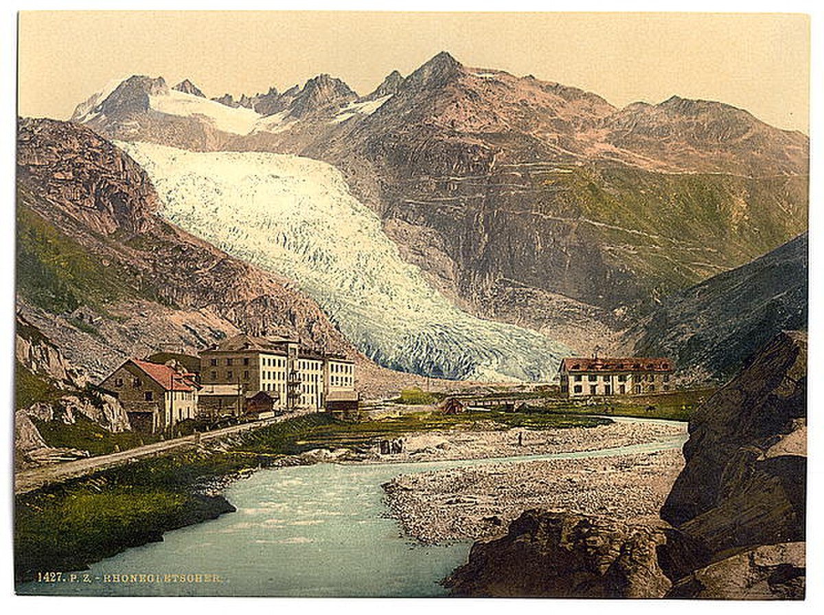 Le glacier du Rhône avant 1900