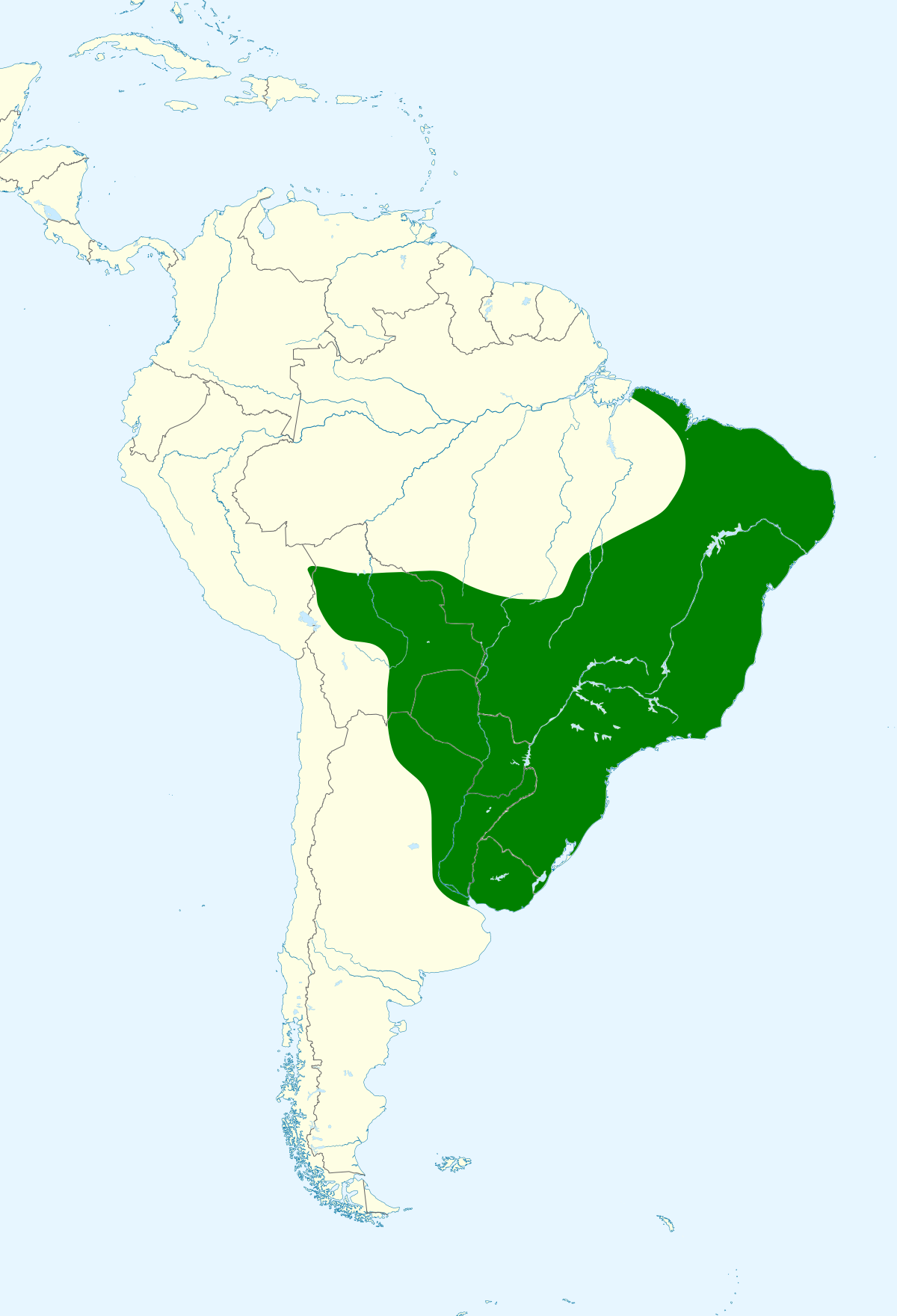Répartition du Quiscale chopi
