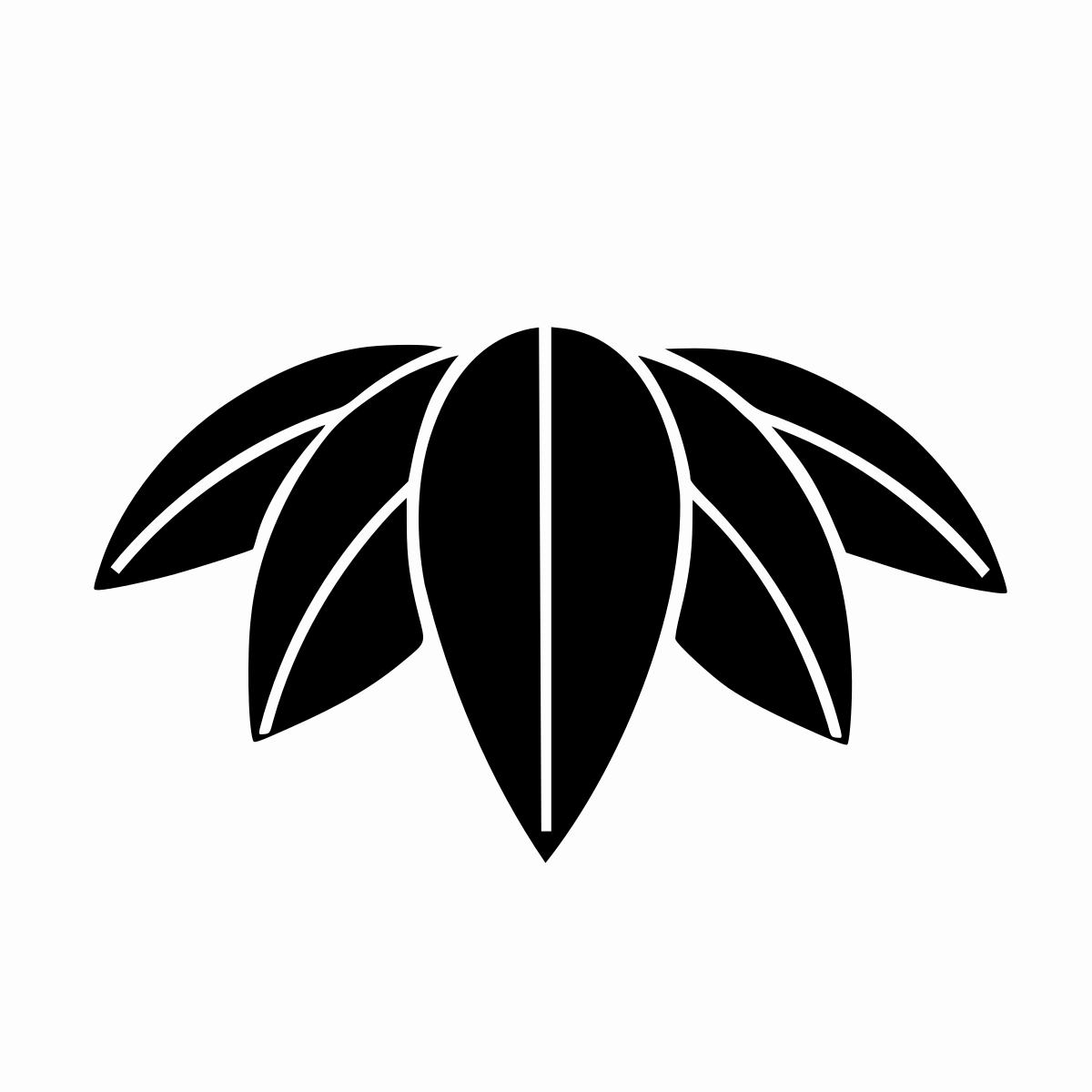 Feuilles stylisée d'une Sasa (Emblème d'une famille japonaise)
