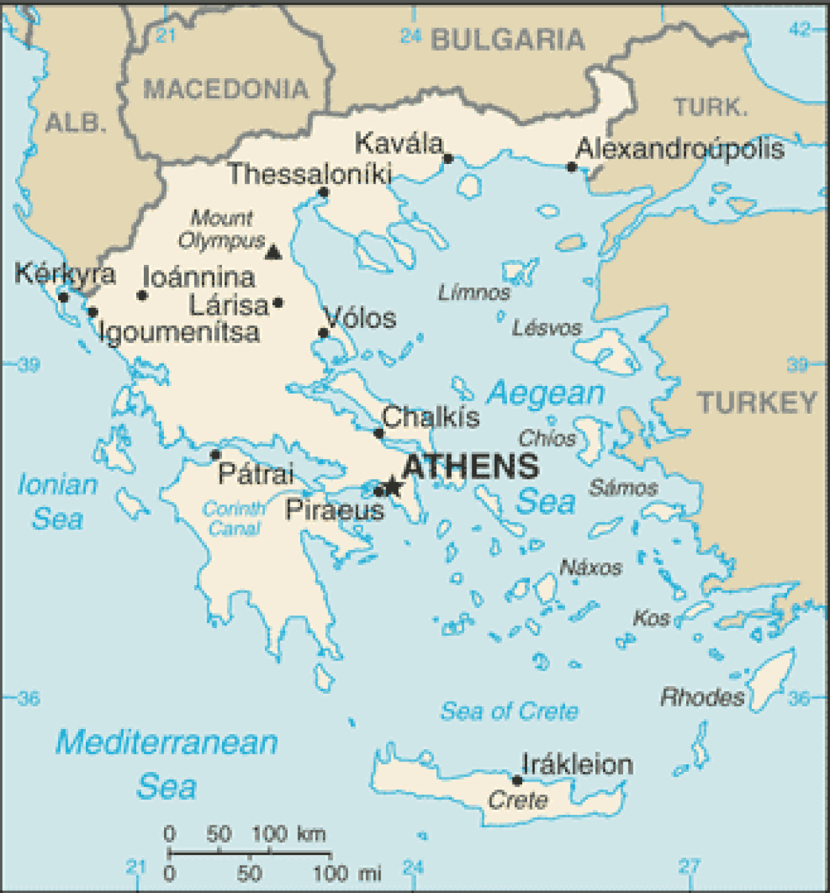 Géographie de la Grèce