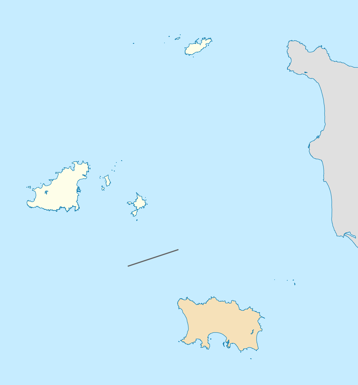 Carte de la zone Guernesey