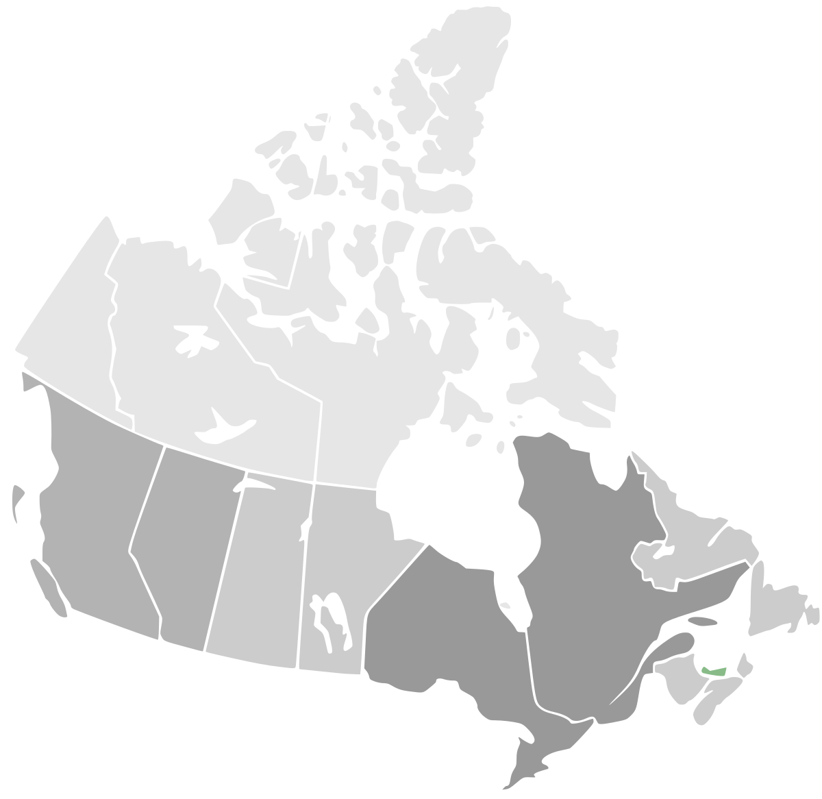 H1N1 Canada map by confirmed deaths.svg