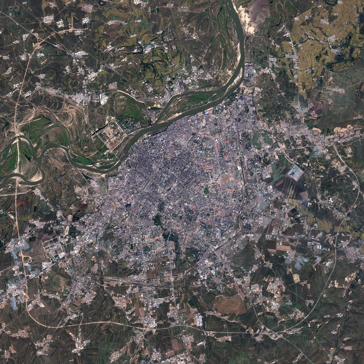 Image satellite de Harbin (NASA)