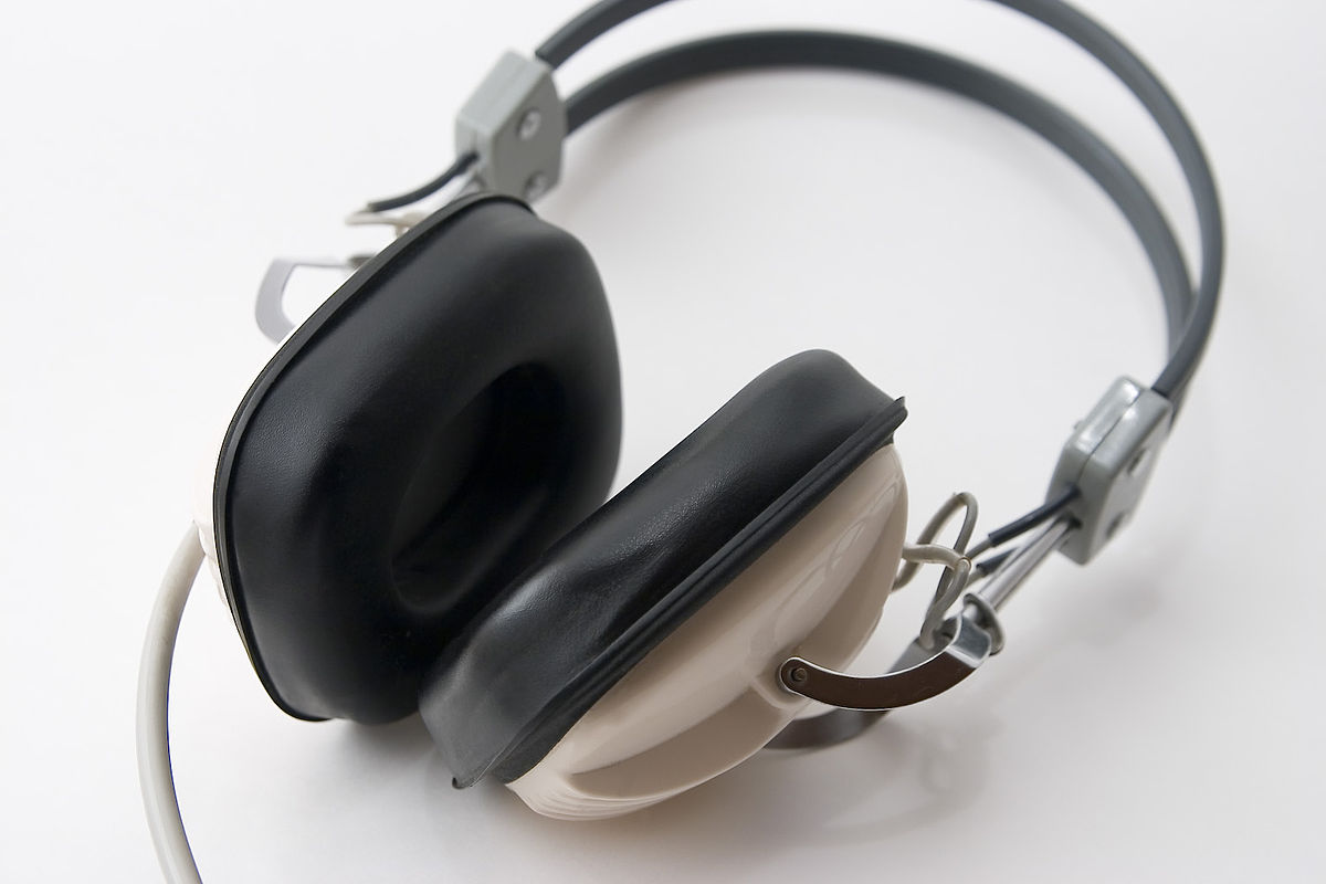 Un casque audio des années 1970