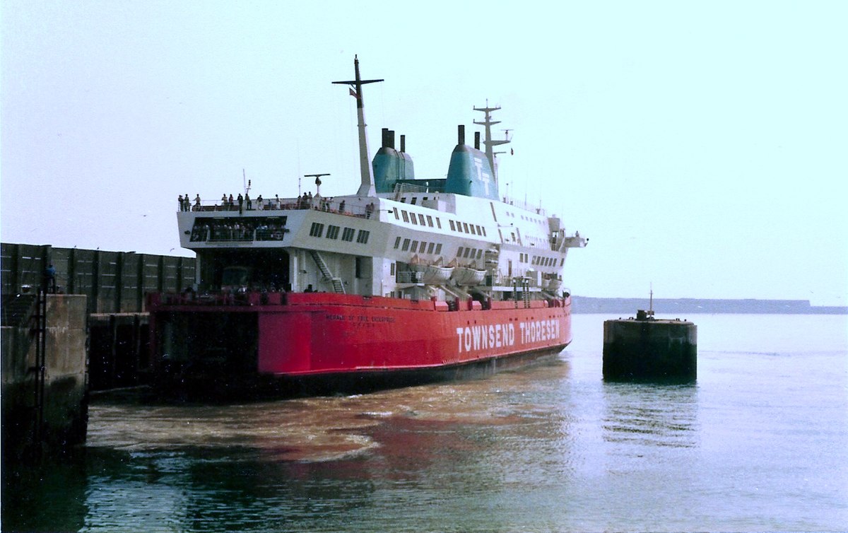 Herald of Free Enterprise, Eastern Docks, Douvres, Grande-Bretagne, en 1984