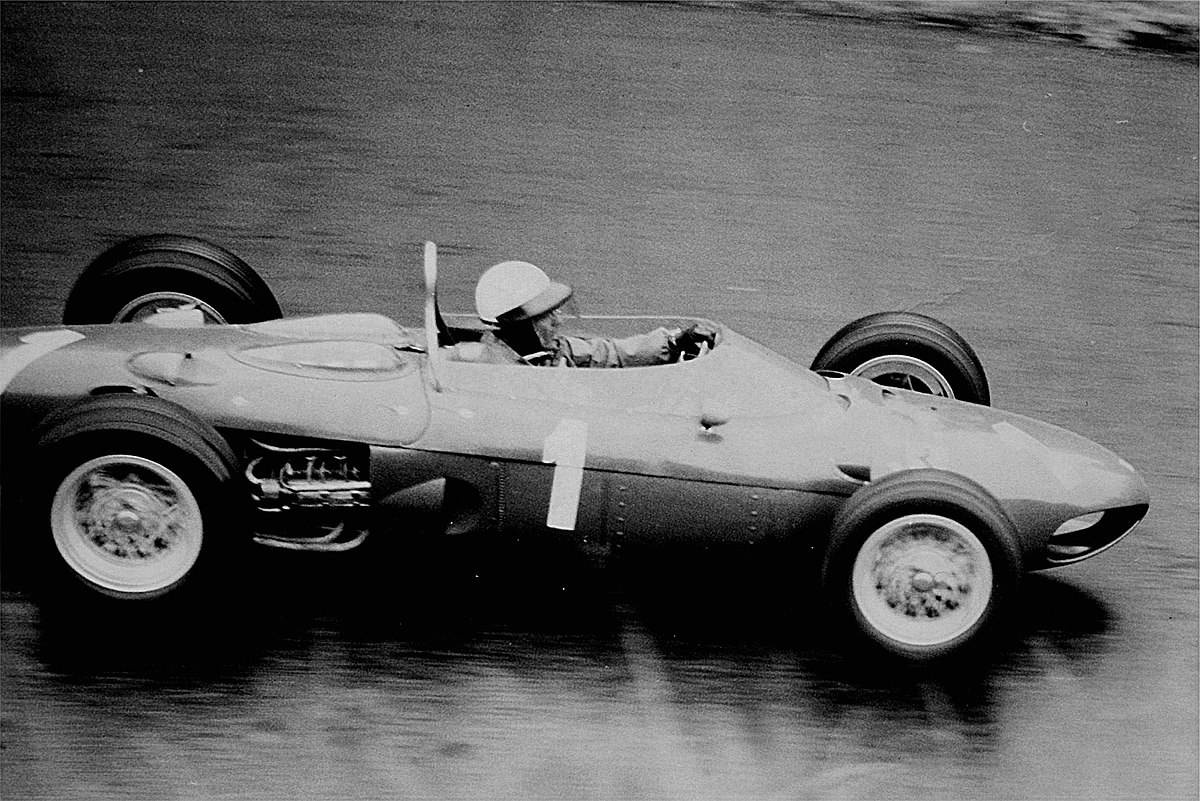 Phil Hill au volant d'une Ferrari F1 en 1962