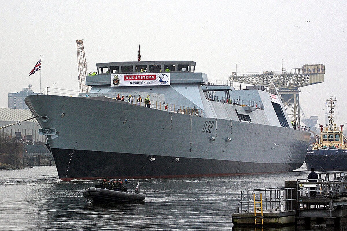 Lancement du HMS Daring le 1er février 2006
