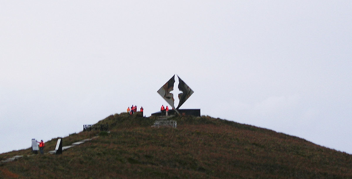 Albatros en hommage au Cap-horniers sur l'île Horn