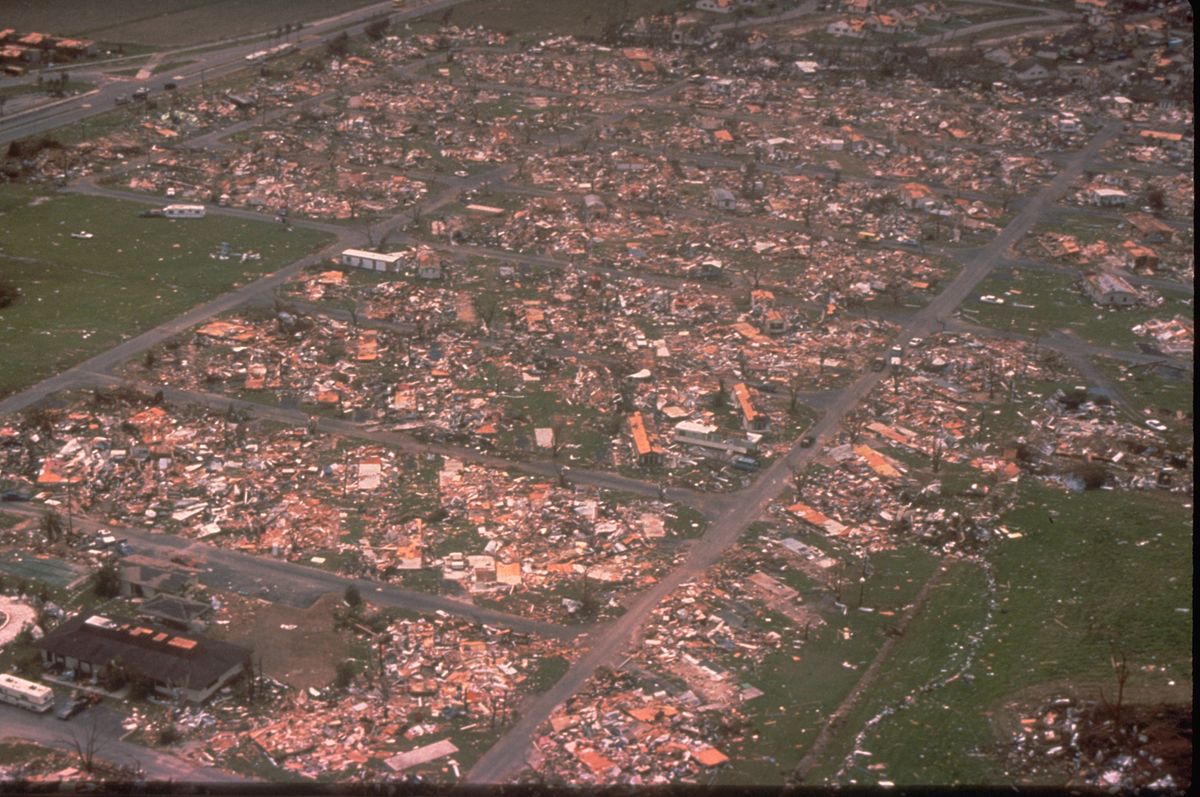 Les ravages de l'Ouragan Andrew